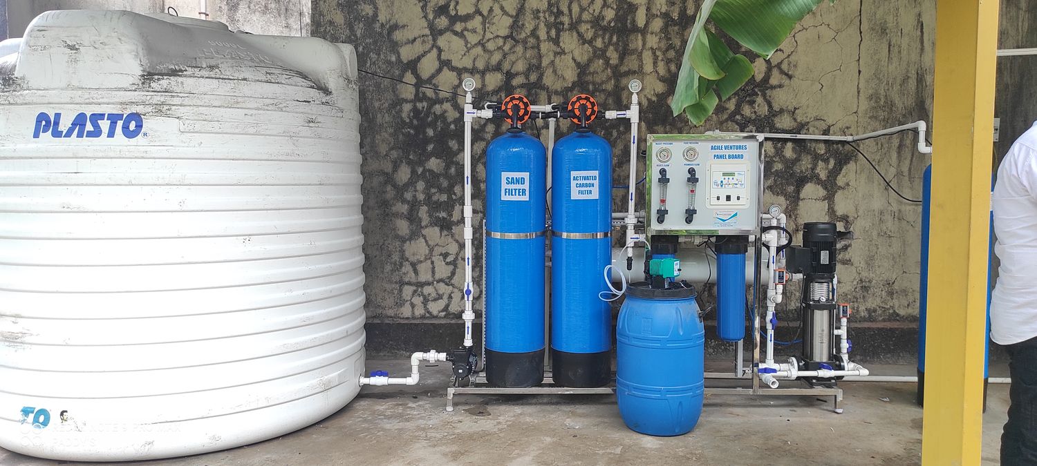 Treatment plant on site